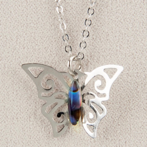 Wild Pearle Abalone Butterfly Magic Necklace