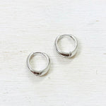 Fashion Silver Tone Hoops