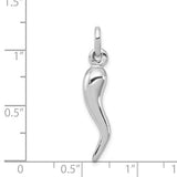 Sterling Silver Italian Horn Charm