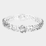 Fashion Silver Tone Stretch Bracelet