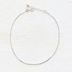 Sterling Silver Adjustable 10” Anklet