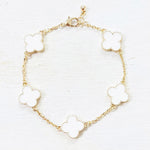 Fashion Enamel Clover Bracelet