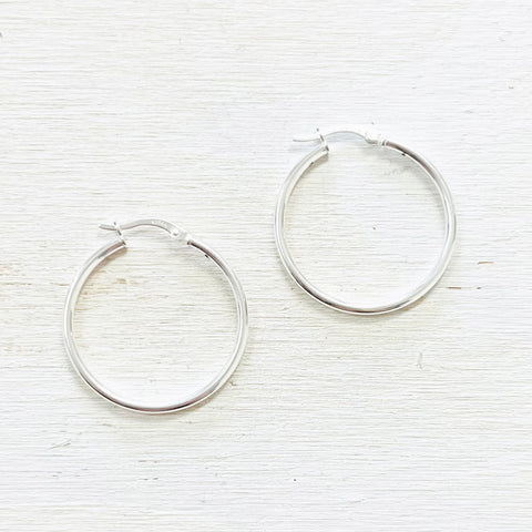 Sterling Silver Hoops