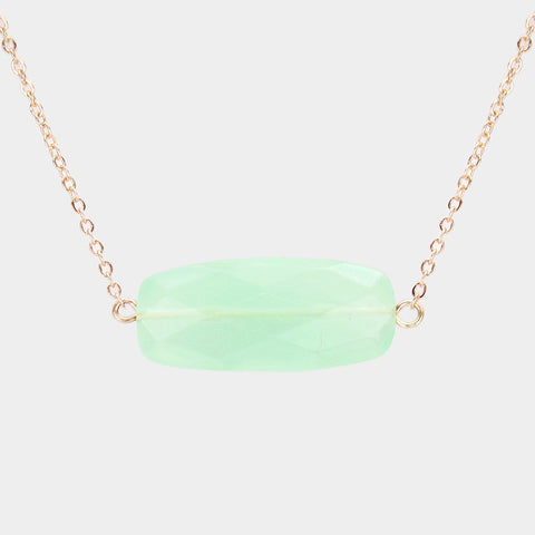 Fashion Green Stone Necklace