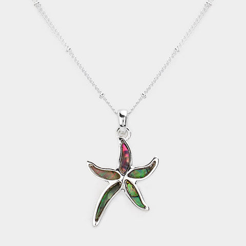 Fashion Abalone Starfish Necklace