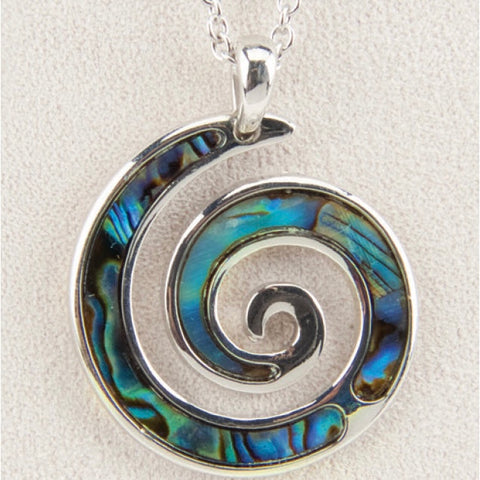 Wild Pearle Abalone Waves Necklace