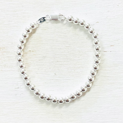Sterling Silver 5mm Ball Bracelet