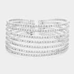 Fashion Layered Rhinestone Cuff