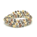 Fashion Tri Tone Stretch Bracelet Set of 5