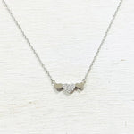 Sterling Silver Hearts Necklace