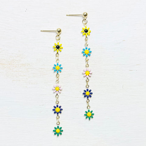 Fashion Flower Dangle Earrings