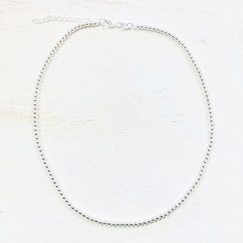 Sterling Silver Ball Necklace