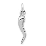 Sterling Silver Italian Horn Charm