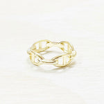 Sterling Silver Gold Plated Ring