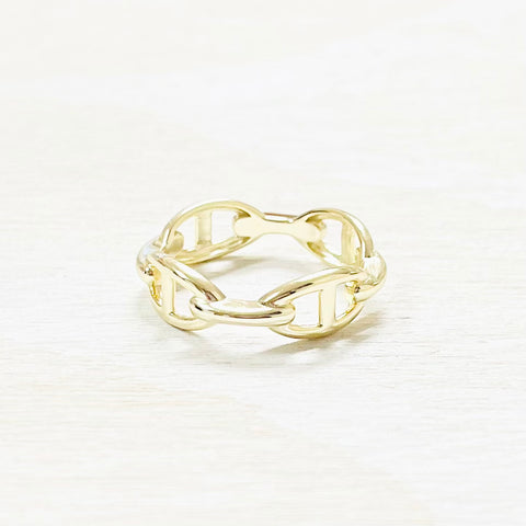 Sterling Silver Gold Plated Ring