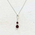 Sterling Silver July Necklace