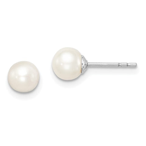 Sterling Silver Freshwater Cultured Pearl Studs