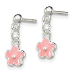 Sterling Silver Children’s Flower Dangle Earrings