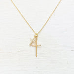 Children’s Gold Tone Layered Cross Necklace