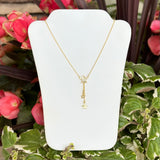 Fashion Gold Tone Rhinestone Star Necklace