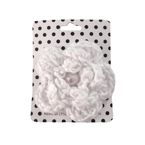 White Crocheted Hair-clip