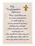 Gold Confirmation Sponsor Pin & Card