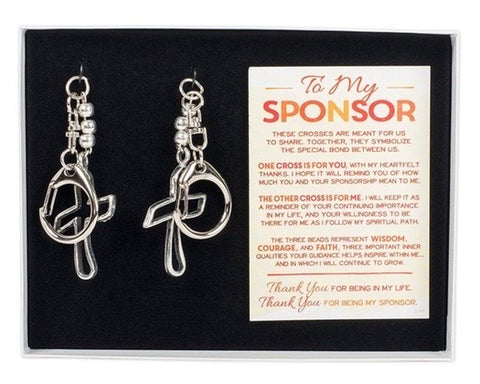 Sponsor Cross Key Ring Gift Set