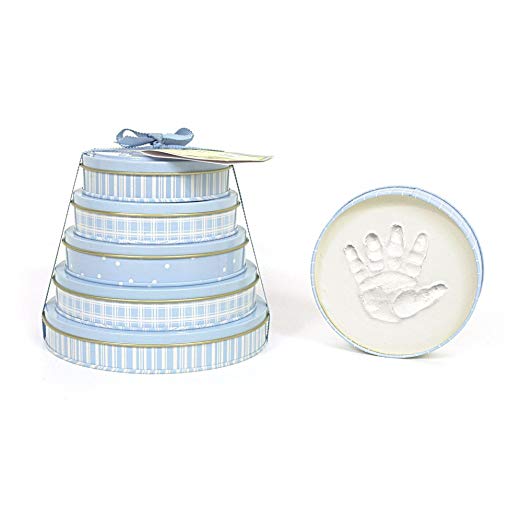 Child To Cherish Handprints Tower Of Time Kit - Blue, Baby Handprint Keepsake For 5 Years - View #2