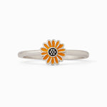 Enamel Sunflower Ring