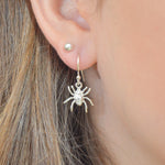 Sterling Silver Spider Earring
