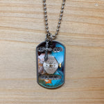 Handpainted Watch Time To Believe Dog Tag Necklace