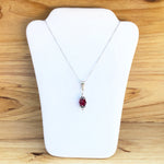 Sterling Silver July Necklace