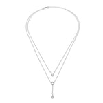 Loop Duo Sterling Silver Necklace