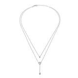 Loop Duo Sterling Silver Necklace
