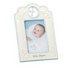Blue Baby Baptism 4x6 Frame