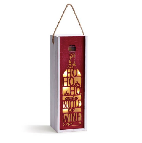 Ho Ho Ho Wine Gift Box and Lantern
