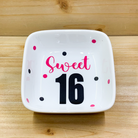 Sweet 16 Trinket Dish