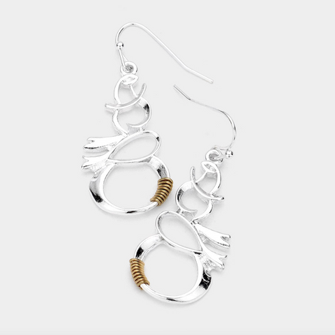 Snowman Dangle Earrings