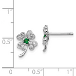 Sterling Silver Four-Leaf Clover Studs