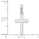 Sterling Silver Polished Cross Necklace