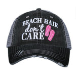 Beach Hair Don't Care Pink Trucker Hat