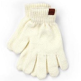 Chenille Gloves - Oatmeal