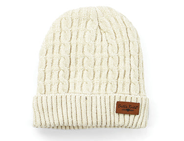 Soft Chenille Hat - Oatmeal