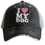 I Love My Dog Trucker Hat
