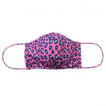 Hot Pink Leopard Adjustable Face Mask
