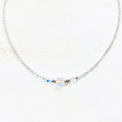 Sterling Silver Handcrafted Beaded Necklace