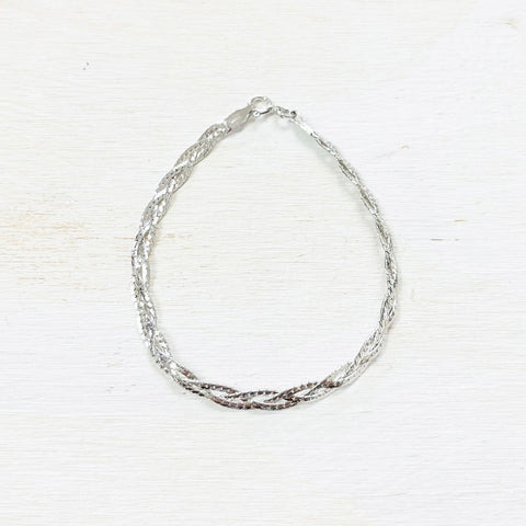 Sterling Silver Braided Bracelet