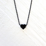 Black Fashion Heart Necklace
