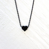 Black Fashion Heart Necklace