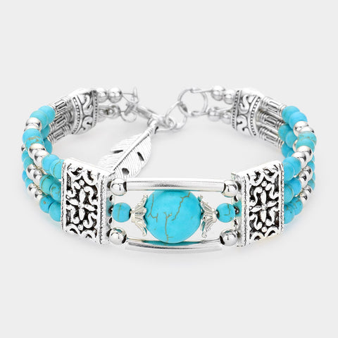 Fashion Embellished Stone Bracelet